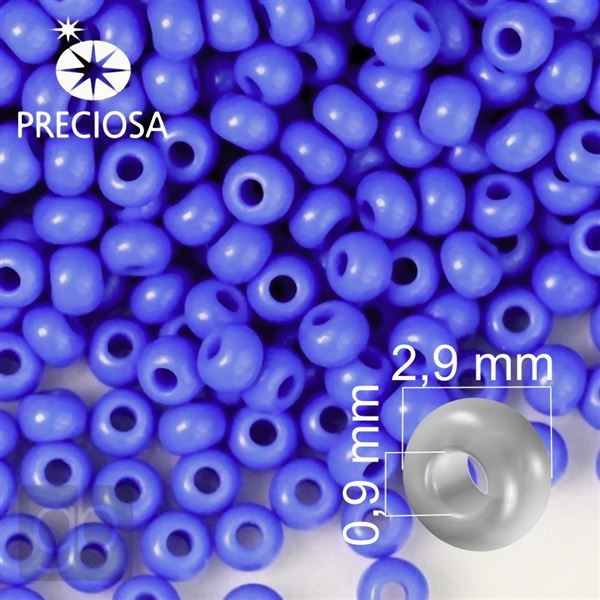 Preciosa Rocailles 8/0 2,9 mm Blau 33040 50 g