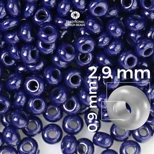 Preciosa Rocailles 8/0 2,9 mm Blau 33080 50 g