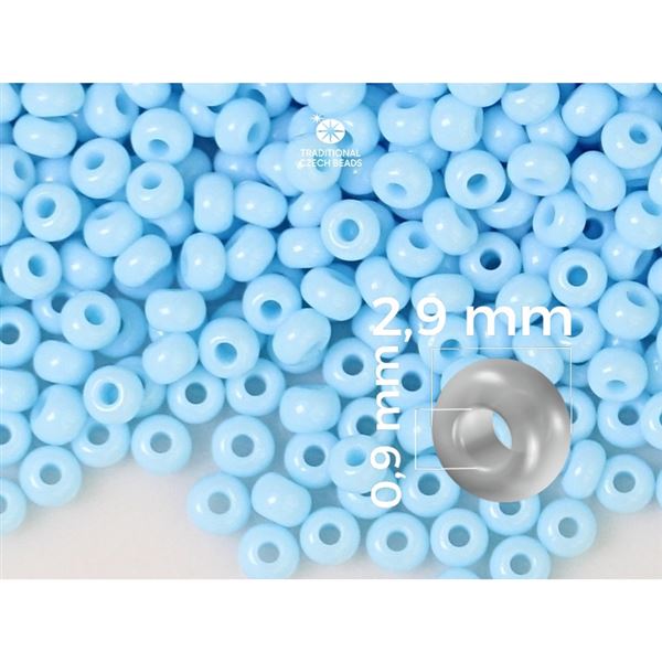 Preciosa Rocailles 8/0 2,9 mm Blau (63000) 50 g