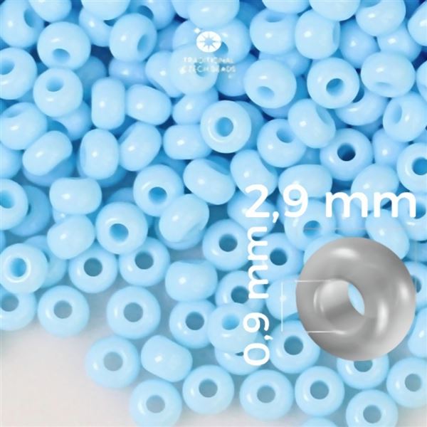 Preciosa Rocailles 8/0 2,9 mm Blau 63000 50 g