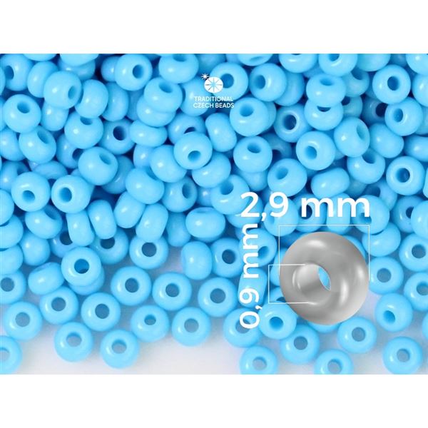 Preciosa Rocailles 8/0 2,9 mm Blau (63020) 50 g