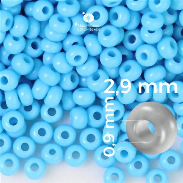 Preciosa Rocailles 8/0 2,9 mm Blau 63020 50 g