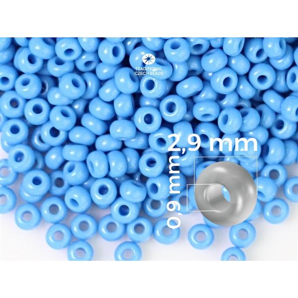 Preciosa Rocailles 8/0 2,9 mm Blau (63080) 50 g