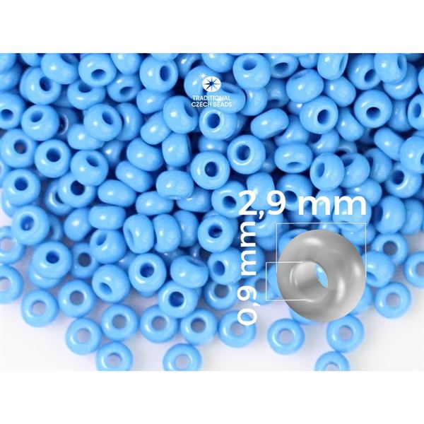 Preciosa Rocailles 8/0 2,9 mm Blau (63080) 50 g