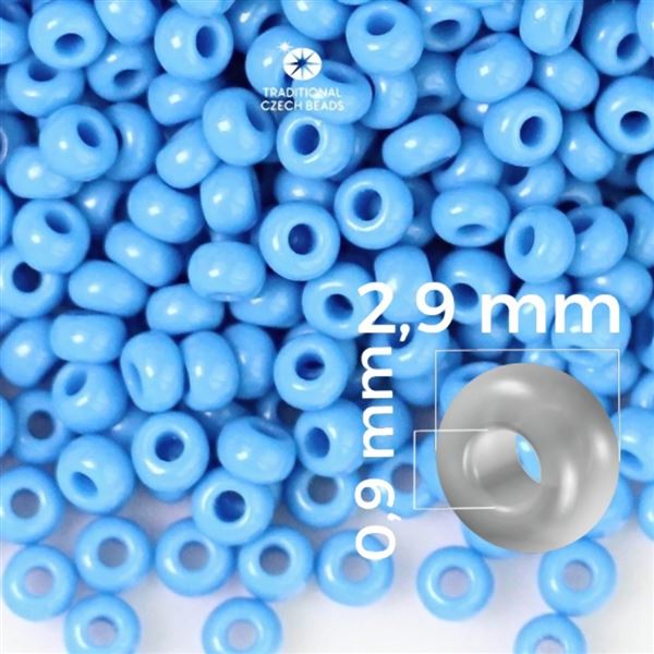 Preciosa Rocailles 8/0 2,9 mm Blau 63080 50 g