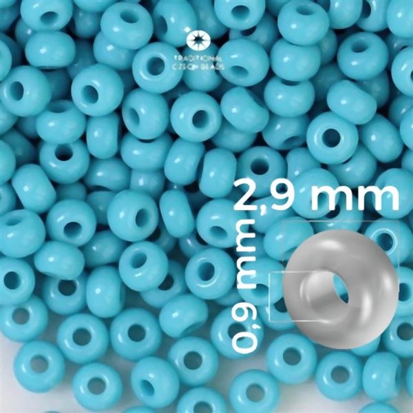 Preciosa Rocailles 8/0 2,9 mm Blau 63030 50 g