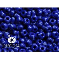 Preciosa STRIPED 8/0 2,9 mm Blau Weiß 33030 50 g