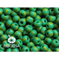 Preciosa STRIPED 8/0 2,9 mm Grün Yellow 53800 50 g