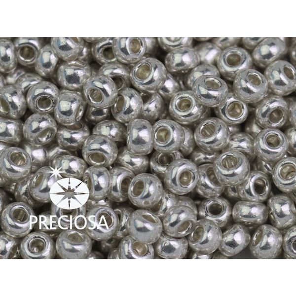 Preciosa Rocailles 8/0 2,9 mm Silber (01700) 20 g