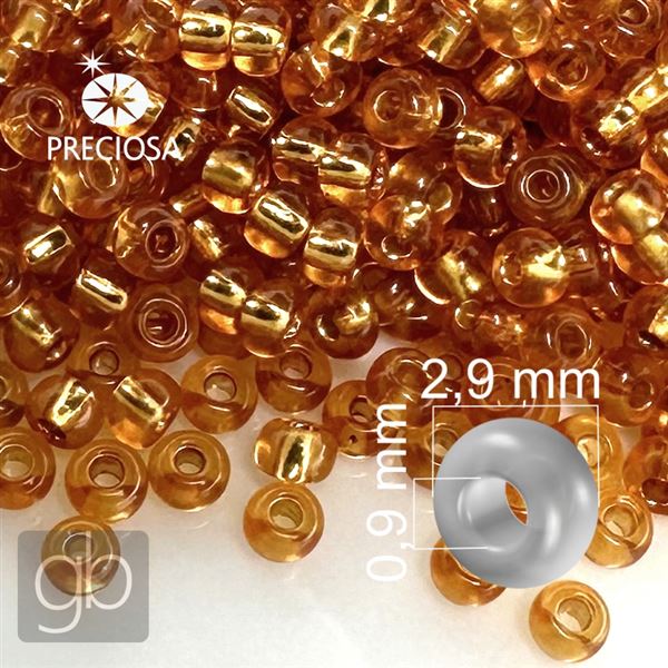 Preciosa Rocailles 8/0 2,9 mm Orsange 87080 20 g