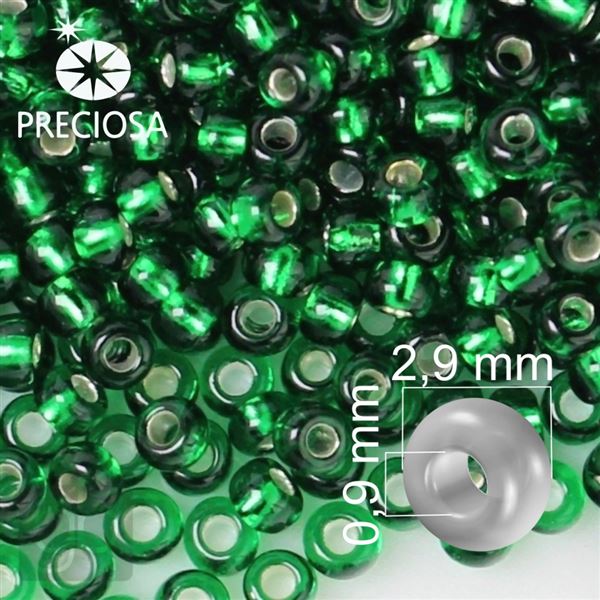Preciosa Rocailles 8/0 2,9 mm Gr�n 57060 20 g