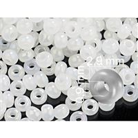 Preciosa Rocailles 8/0  2,9 mm Weiß (57205) 20 g