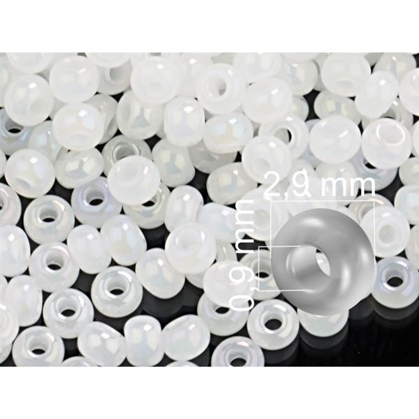 Preciosa Rocailles 8/0  2,9 mm Wei� (57205) 20 g