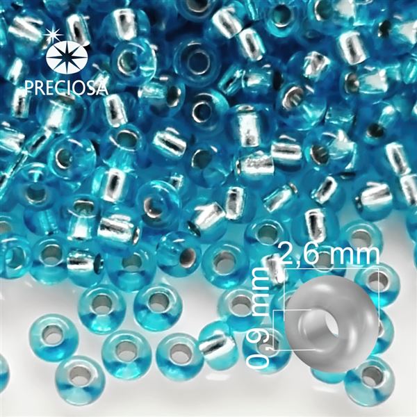 Preciosa Rocailles 9/0 2,6 mm Blau 08265 20 g