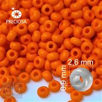 Preciosa Rocailles 9/0 2,6 mm Orange MATT (93140) 20 g