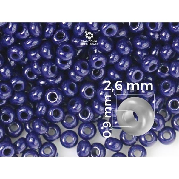 Preciosa Rocailles 9/0 2,6 mm Blau (33080) 20 g