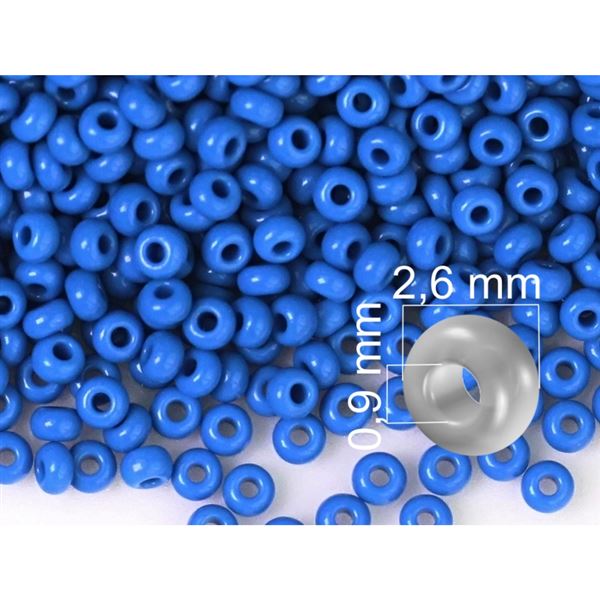 Preciosa Rocailles 9/0 2,6 mm Blau (33210) 20 g