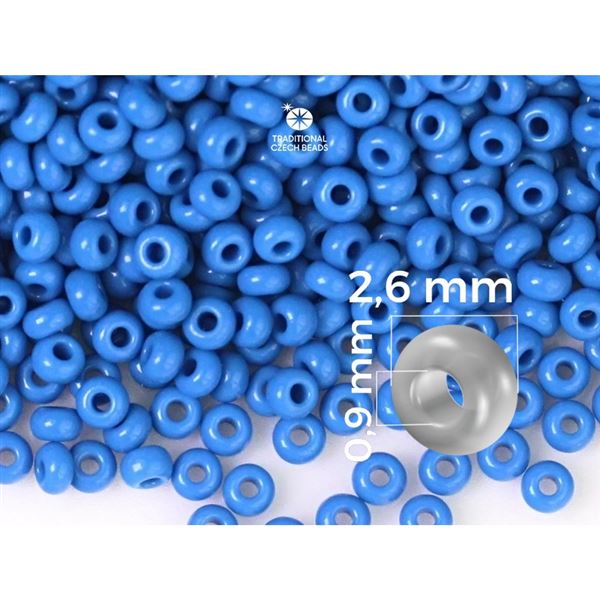 Preciosa Rocailles 9/0 2,6 mm Blau (33220) 20 g
