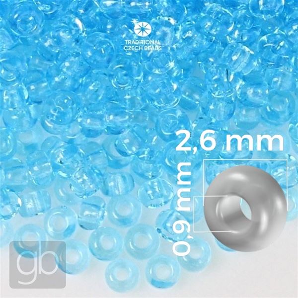 Preciosa Rocailles 9/0 2,6 mm Blau 60000 20 g