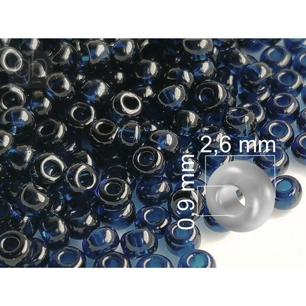 Preciosa Rocailles 9/0 2,6 mm Blau (60100) 20 g