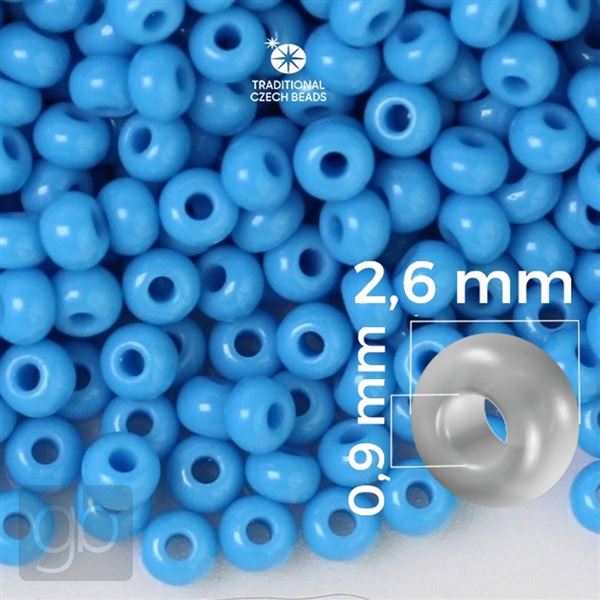 Preciosa Rocailles 9/0 2,6 mm Blau (63050) 20 g