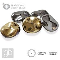 PRECIOSA RIPPLE 00030-98547 Gold Hämatit 12 mm 5 Stk