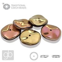 PRECIOSA RIPPLE 00030-98544 Gold Rose 12 mm 5 Stk