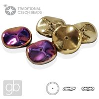 PRECIOSA RIPPLE 00030-98545 Gold Violett 12 mm 5 Stk