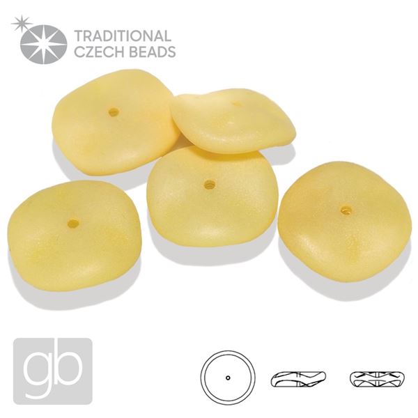 PRECIOSA RIPPLE 02010-29573 Gelb 12 mm 5 Stk