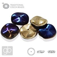 PRECIOSA RIPPLE 00030-98548 Gold Blau 12 mm 5 Stk