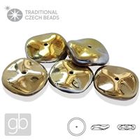 PRECIOSA RIPPLE 00030-98552 Gold Rose 12 mm 5 Stk