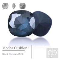 Rivoli Quadratische Form 12 mm Black Diamond