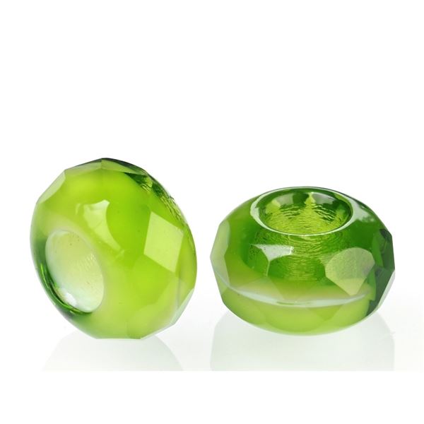 Perlen Shamballa 13x7 mm (Loch 5 mm) Gr�n SAM066