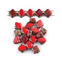 T.C. Silky Beads Dia 6x6 mm Rot 93190 - 86805