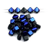 Silky Beads Dia 6x6 mm Schwarz (23980 22201)