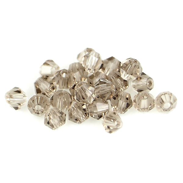 Glasschliffperle Bicone 3 mm Hellbraun SL_F3_26