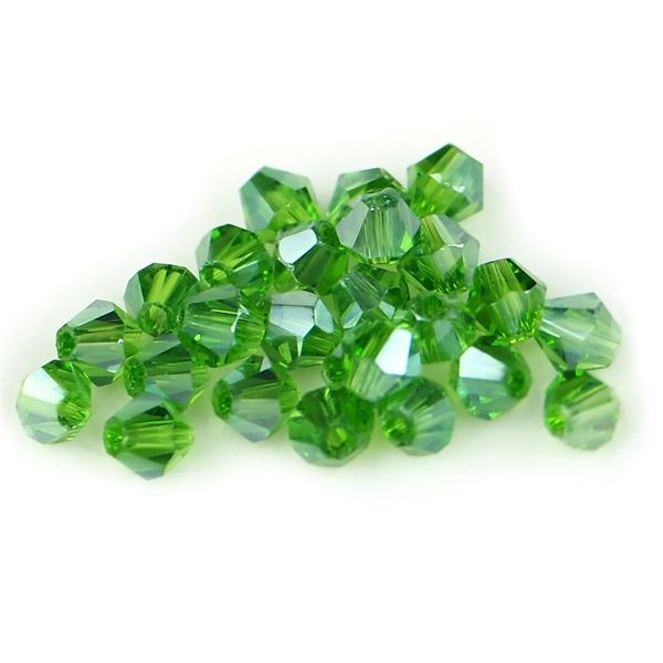 Glasschliffperle Bicone 3 mm Grn SL_F3_41