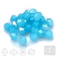 Glasschliffperle Bicone 4 mm Blau OPAL SL_F4_96