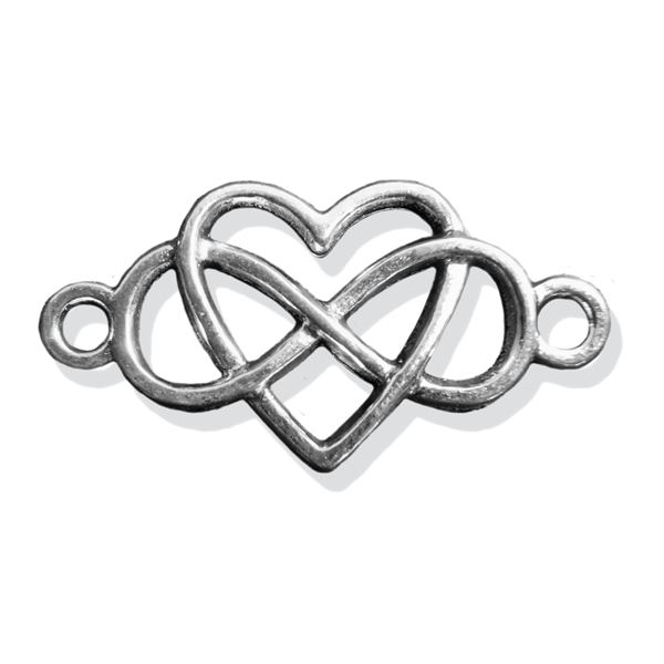 Verbindungsst�ck 25 x 13 mm Altes Silber