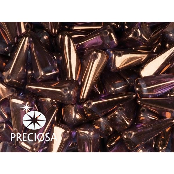 Preciosa VILLA Perlen 6x13 mm (6 St) Pyramide 00030 15726