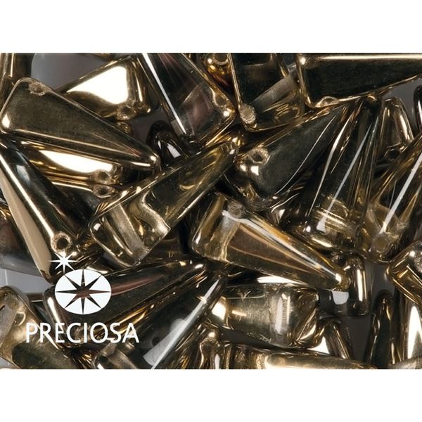 Preciosa VILLA Perlen 6x13 mm (6 St) Pyramide 00030 26441