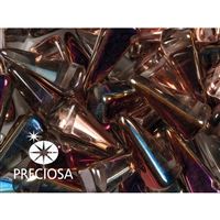 Preciosa VILLA Perlen 6x13 mm (6 St) Pyramide 00030 29501