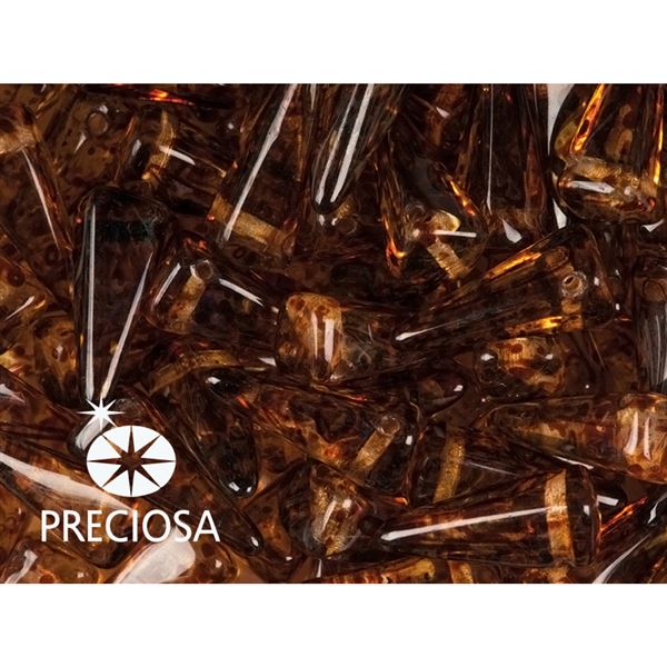 Preciosa VILLA Perlen 6x13 mm (6 St) Pyramide 00030 86805