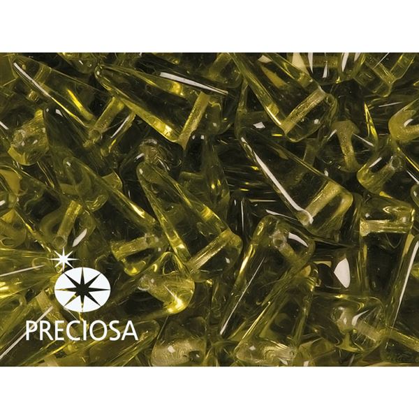 Preciosa VILLA Perlen 6x13 mm (6 St) Pyramide 50220