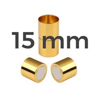 Magnetbefestigung GOLD Chirurgischer Stahl 15 mm