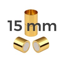 Magnetbefestigung GOLD Chirurgischer Stahl 15 mm