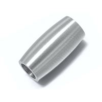 Magnetischer Rhodium Verschluss 14x8 mm Loch 5 mm