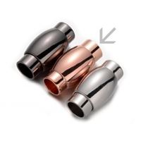 Magnetischer Verschluss 19,5x10 mm (Loch 6 mm) rosa gold