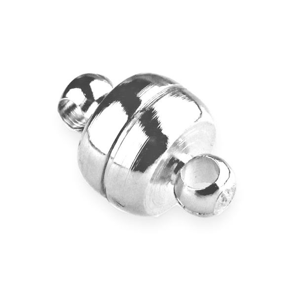 Magnetischer Verschluss 11x7 mm silber