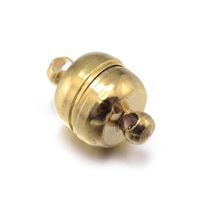 Magnetischer Verschluss 11x7 mm (Loch 1 mm) gold